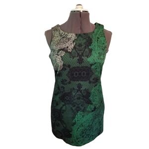 Desigual Sleeveless Women's Dress Color Green Size 8 in New With Tags